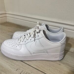 Nike White Air Force 1 Sneakers - LEATHER